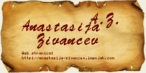 Anastasija Živančev vizit kartica